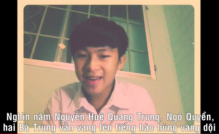 Nam sinh đưa văn học, địa lý, lịch sử vào bản rap hướng về biển Đông